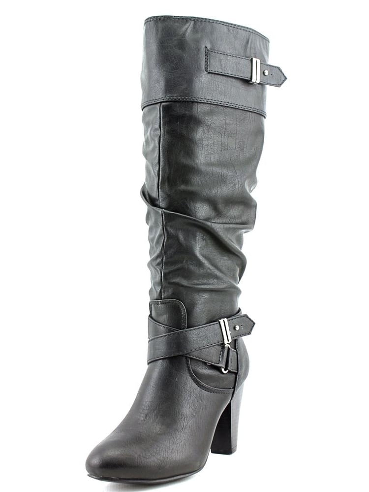Rampage Eliven Women Round Toe Synthetic Black Knee High Boot - Walmart.com