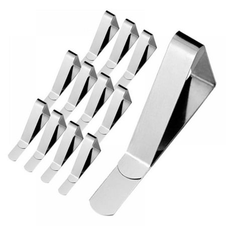 

Tablecloth Clips Durable Stainless Steel Table Cloth Clips & Cover Clamps Flexible Table Cloth Clip Holder For Dining Table Outdoors Celebrations Weddings Picnics