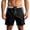 Black, variant on Men's Gym Shorts Drawstring 5 Inch Quick Dry Solid Color Side Shorts Summer Shorts Loose With Pockets Straight Leg Comfortable Casual Everyday Outdoor Vacation Shorts
