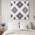 thumbnail image 4 of Purple Wall Art Painting on Canvas, Southwest Boho Abstract Gray Geometric Canvas Art Home Prints Wall Art Framed Modern Artwork for Living Room Bedroom Wall Decor 20x20in, 4 of 9