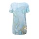 thumbnail image 5 of ICHUANYI Clearance Women's Fashion Printed T-shirt Short Sleeves Blouse Round Neck Casual Tops(Light Blue, XL) ICHUANYI WER2023081112229, 5 of 5