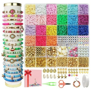 Koralakiri 24 Colors Clay Beads for Bracelet Making Kit for Girls 8-12  Gifts, Polymer Heishi Beads, Letter Beads for Girls Jewelry Making Crafts