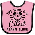 thumbnail image 3 of Inktastic The Worlds Cutest Alarm Clock Boys or Girls Baby Bib, 3 of 4