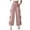 Pink, variant on Women Wide Leg Casual Pants Loose Fit Drawstring Waisted Side Bowknot Athletic Trousers with Pockets Cute Teen Girls