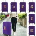 thumbnail image 2 of Travel Luggage Cover Baggage Suitcase Protector Washable Reusable Dustproof Scratch-proof Suitcase Cover Butterfly Print Pattern 8butterfly letter X M, 2 of 6