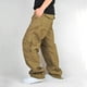 thumbnail image 5 of Pantalones largos para hombre, lisos, multibolsillos, lavados, para exteriores, informales, de algodón puro, 5 of 8