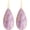 Amethyst Quartz, variant on Teardrop Natural Crystal Stone Earrings Healing Birthstone Drop Dangle Earrings for Women[v4796]