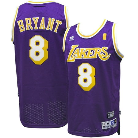 Los Angeles Lakers Team Store - Adidas Los Angeles LA Lakers Kobe Bryant #8 Purple Road Adult Swingman Jersey