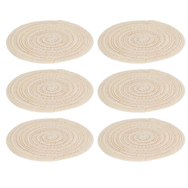 Table Placemats, 6Pcs Heat Insulation Table Mat Stable Woven Placemats