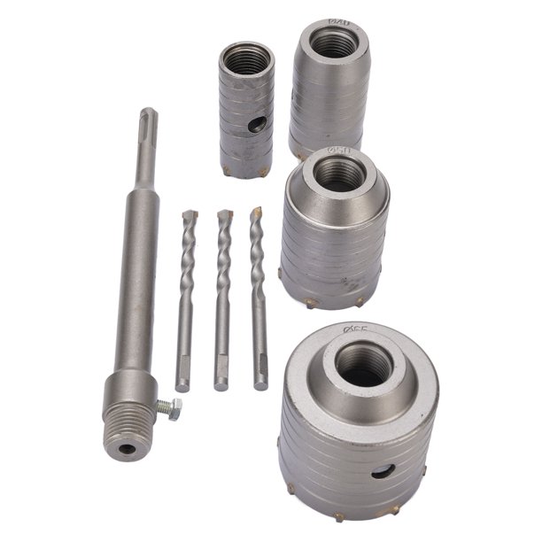 Juego De Sierra Perforadora Para Hormigón, Portátil De Alta Eficiencia, 30 Mm, 40 Mm, 50 Mm, 65 Mm, Vástago, Kit De Sierra Perforadora Para Hormigón, Incisivo Versátil Con