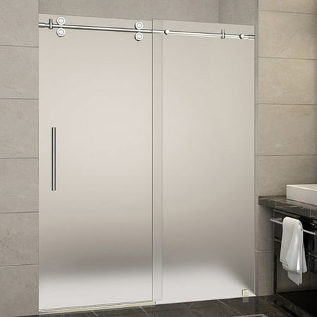 Aston Sdr978f 60 10 Langham X 75 Frameless Shower Door With 3 8 Frosted Gl Aston Sdr978f 60 10 Langham X 75 Frameless Shower Door With 3 8 Frosted Gl