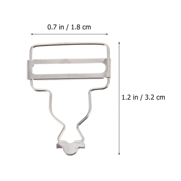 ifundom Adjustable Metal Overalls Buckles in Coffee Color, Clips for Bib Workwear, Suspenders, and Clothing Accessories
