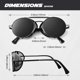 thumbnail image 5 of Gafas de sol para hombre, estilo retro steampunk, marco de metal redondo, gafas polarizadas para hombres y mujeres, 5 of 5