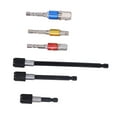 thumbnail image 4 of Socket Bit Holder Kit,  Vanadium Steel Standard Size 1/4in Hex Shank Easy Installation Chuck Extension Bar  For Impact Drill, 4 of 8