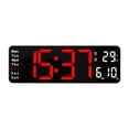 thumbnail image 2 of Oversized Digitale Slaapkamer Decor Temperatuur Opknoping Bureau Datum/Dag Mute Rojo-B Zulema Reloj de pared digital, 2 of 8