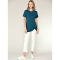 thumbnail image 5 of Made by Johnny Women's Casual Shirts Twist Knot Tunics Tops XXL TEAL, 5 of 6