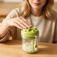 thumbnail image 3 of Ice Cube Bottle, Touch-Free 2 in 1 Ice Cube Water Bottle with Straw, Easy Press to Release Ice Tray for Home, Outdoor Picnics, Office Use Cocktail, Coffee, 3 of 6