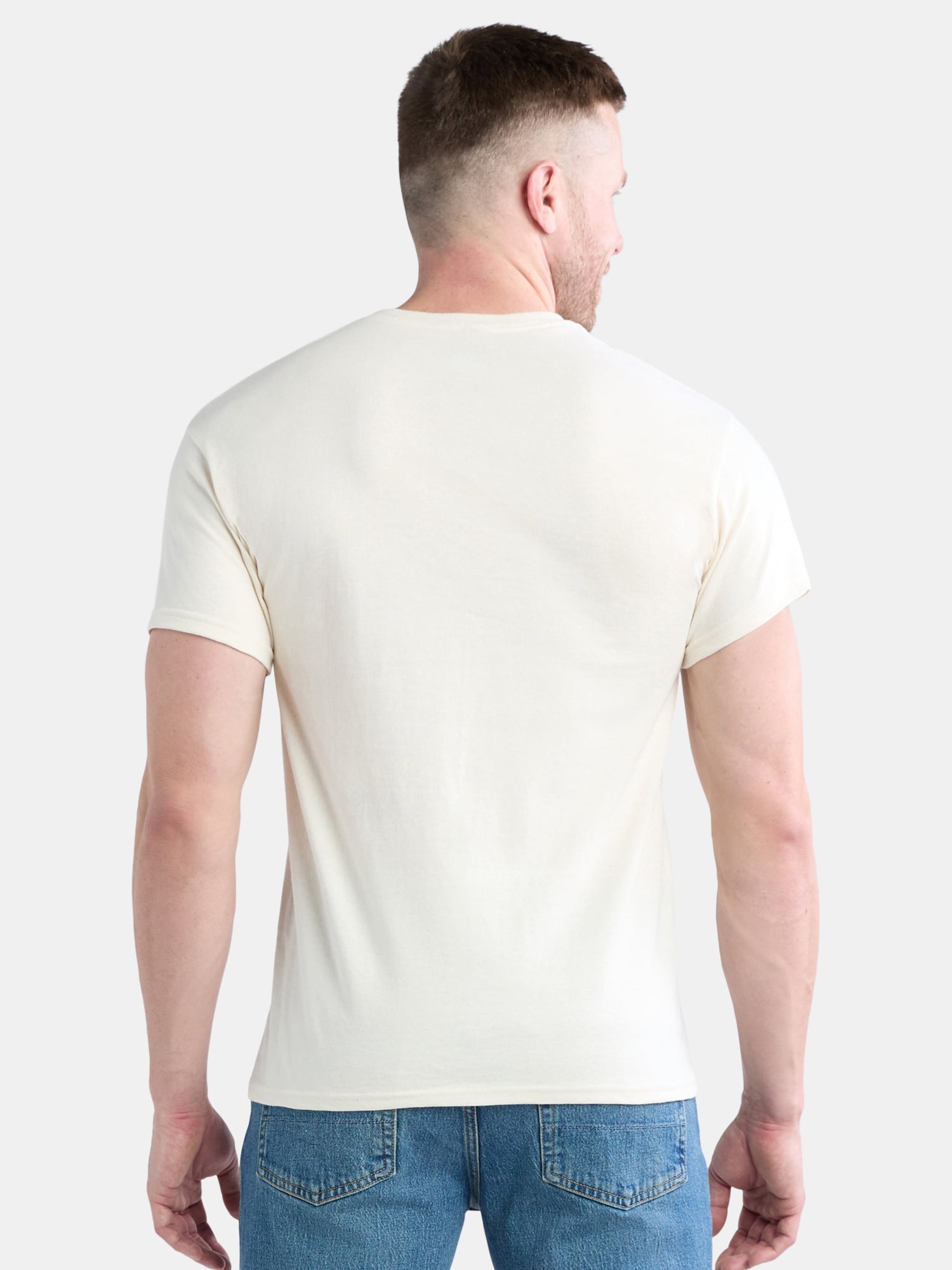 Men's and Big Men's Believe in Yourself Butterfly Cotton Graphic Tee, Sizes S-3XL