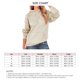thumbnail image 5 of Sudadera con capucha de manga larga, material de poliéster respetuoso con la piel, Color puro, sombrero con cordón, Top para mujer para exteriores, diario, color arena S, 5 of 5