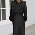 thumbnail image 3 of Vestidos de noche elegantes para boda, vestido de satén para mujer, manga larga, cintura elástica, vestido formal de boda, vestido de cóctel para invitados a la boda, vestidos de fiesta,, 3 of 6