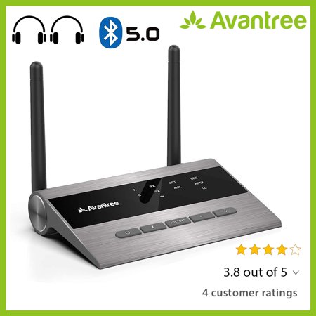 [ 2020 ] Avantree Long Range Bluetooth 5.0 Transmitter Receiver for TV
