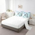 thumbnail image 5 of Homewish Dance Ballet Girl Bedding Comforter Set 7pcs for Kids Children,Bling Stars Snowflake Queen Bedding Sets Super Cozy,Graffiti Splash Queen Sheet Sets,Breathable Home Decor,Reversible, 5 of 8