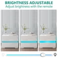 thumbnail image 4 of LED 2-Drawer Nightstand, Bedside Table with RGB LED Backlights, Bedroom Home Furniture, 4 of 9