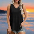 thumbnail image 5 of Mittory Womens Tank Tops V Neck Sleeveless Flowy Loose Fit Basic Casual Summer Tops Going Out Tee Shirts, 5 of 8