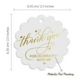 thumbnail image 6 of Inkdotpot Pack Of 50 Thank You For Celebrating With Me Birthday Favor Paper Tags Craft Real Gold Foil Hang Tags, 6 of 6