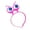 Pink, variant on Yokua Glowing Eyeball Hair Hoop Flashing LED Light Up Headband Alien for Head Boppers