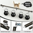 thumbnail image 4 of OLV 1" Adjustable Single Curtain Rod 30-60" with Twist Cage Finial Brown, 4 of 8