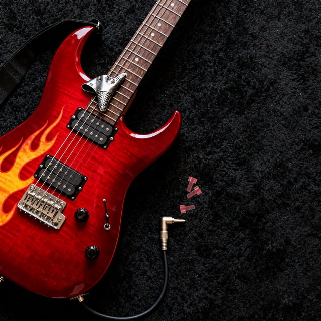 RUNROTOO 3Ud Tornillos De Retención Para Cuerdas De Guitarra Eléctrica Accesorios Metal Rojo