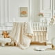 thumbnail image 3 of Set de ropa de cuna de 3 piezas Flysheep Beige con volante y acolchado, 3 of 7