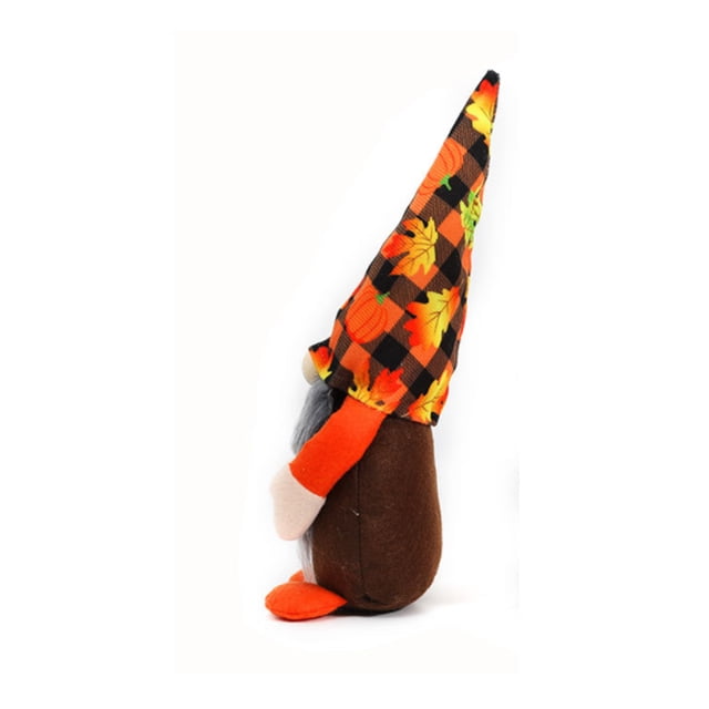 Toystoory Muñeca sin rostro de Halloween, decoración del Festival de la cosecha, calabaza, hoja de arce, accesorios de fiesta de terror, decoración de Kits de decoración para fiestas Calabaza Toystoory HA070614-01