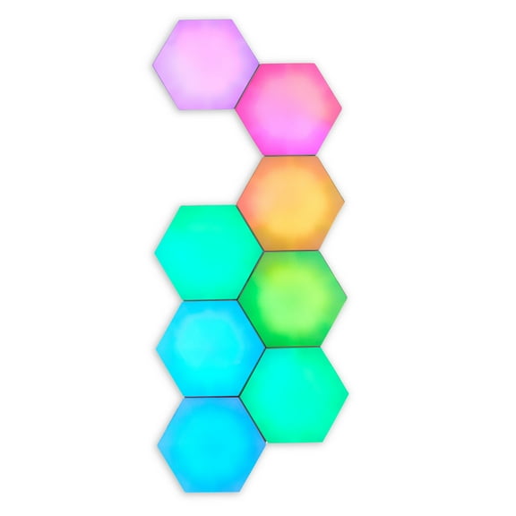 Onn RGBIC Hexagon Lights 8 Count