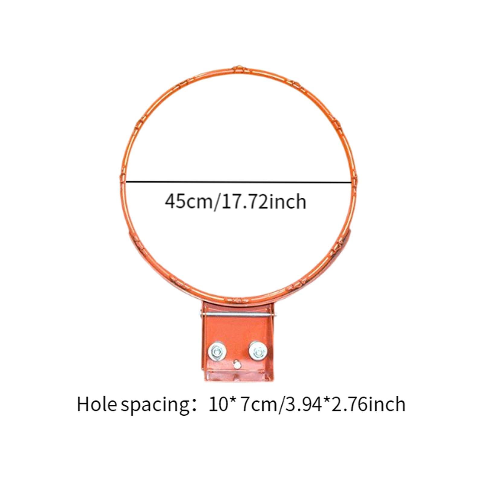 GARENDE 18 inch Basketball Rim Men Women Portable Basketball Hoop for Park Lawn Home