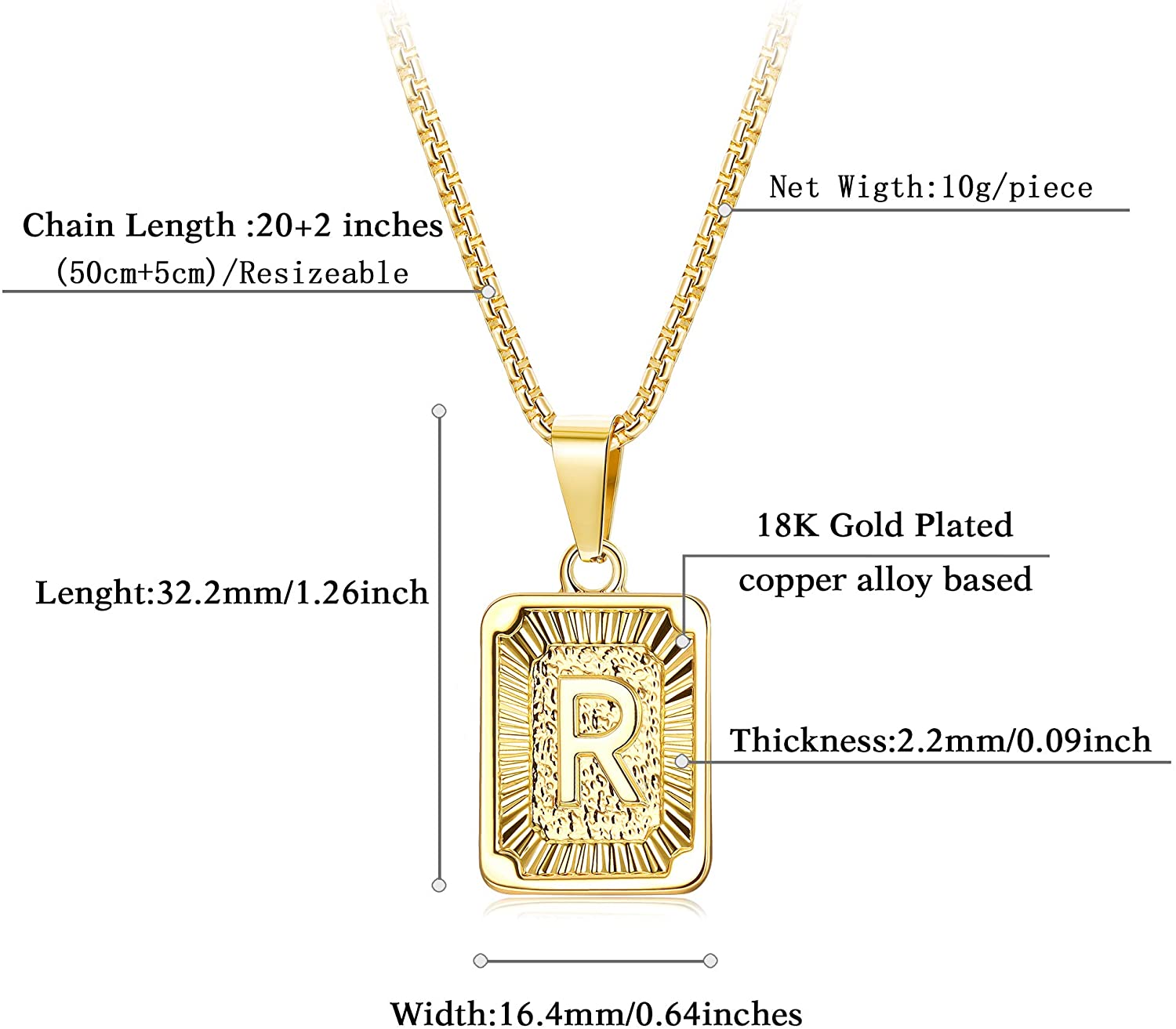 Gold Virgin Mary Pendant Necklace 