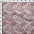 thumbnail image 3 of oneOone Cotton Silk Chocolate Brown Fabric Triangle Geometric Sewing Fabric By The Yard Printed Diy Clothing Sewing Supplies 42 Inch Wide, 3 of 4