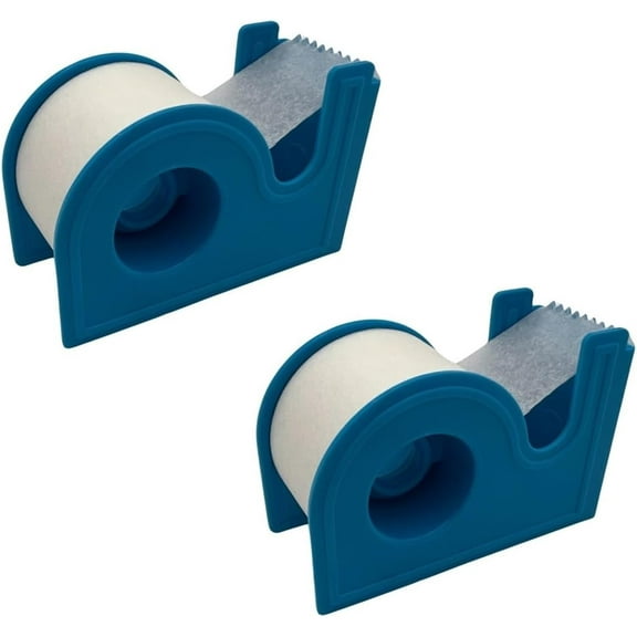 Microporous Medical Surgical Paper Tape 1" X 10 Yards with Dispenser (Pack of 2)