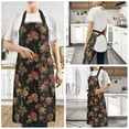 thumbnail image 6 of Vintage Guitar and Rose Kitchen Apron with 2 Pockets Adjustable waterproof Cooking Aprons for Women Men Chef, 6 of 7