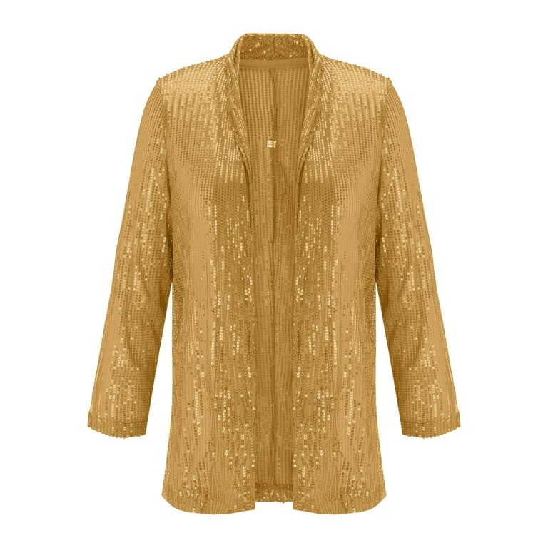 Sparkly Bomber Jacket Women Edary Women's Light Up Hooded Sequin
