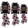 thumbnail image 2 of LuLiaMenton Christmas Pajama Set, New Year Crew Buffalo Plaid Raglan Loungewear, Men 5XL, 2 of 6