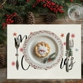 thumbnail image 5 of Uutvery Christmas Polyester Linen Placemats with Heat Insulated Dirt Resistant for Christmas Party Kitchen Dining Room Decor, Holiday Home Decoration, 5 of 6