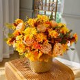 thumbnail image 4 of Elegant Thanksgiving Fall Flower Bouquet For Wedding Centerpieces Bridal Party Home Decorations Arrangements, 4 of 5