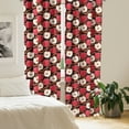 thumbnail image 2 of Ambesonne Fruits Curtains, Cinnamon Sticks, Pair of 28"x84", Cinnamon Red Cream, 2 of 5