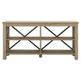 thumbnail image 4 of Evelyn&Zoe Sawyer Rectangular TV Stand for TV's up to 55", Antiqued Gray Oak, 4 of 8