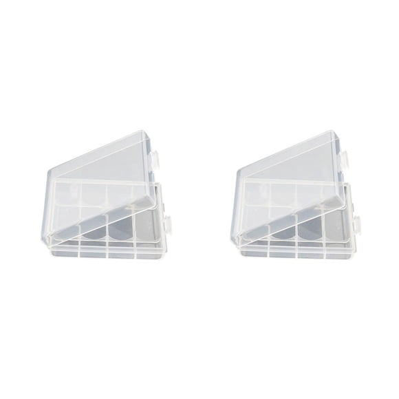 Riwesomey Battery Case Holder Multi-Compartments Container Bag Box Organizer for AA AAA Rechargeable Batteries Outdoor Exploration Hiking 2Conjunto