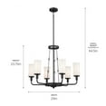 thumbnail image 2 of 6 Light Medium Chandelier In Homestead Style-23.75 Inches Tall And 29 Inches Wide-Natural Brass Finish    -Traditional Installation Kichler Lighting, 2 of 4