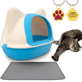 thumbnail image 1 of Arenero KE WOOW para Gato Grande Cerrado Azul, 1 of 10