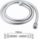 thumbnail image 2 of G852 PVC Smooth Shower Hose 1.5m/1.2m, Replacement Shower Hose, with Brass Connections, Flexible and Anti-Twist, Silver, 2 of 4